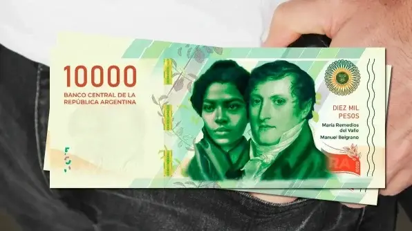 Ya circula el nuevo billete de 10 mil: mirá cómo detectar uno falso