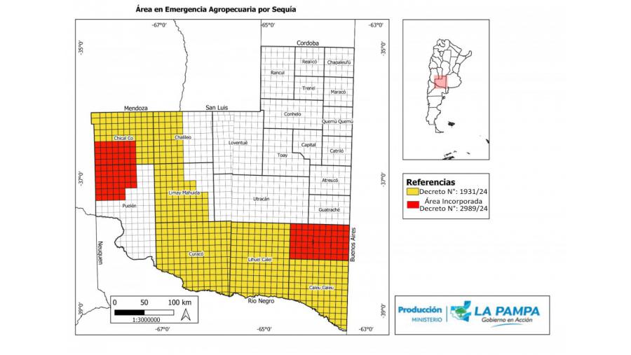 Ampliaron la emergencia agropecuaria por sequía en La Pampa