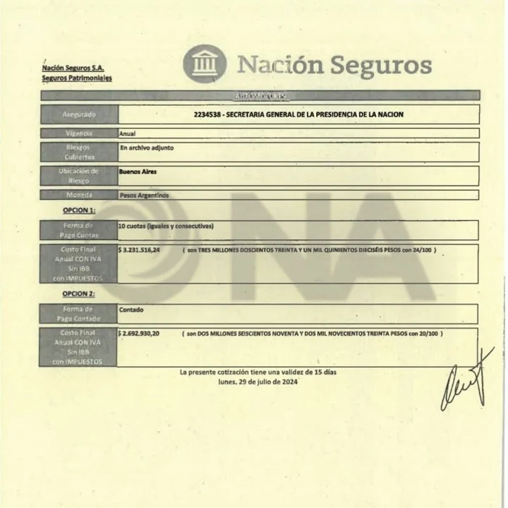 Milei vuelve a contratar a Nación Seguros: contradicciones en Olivos tras el escándalo de los seguros