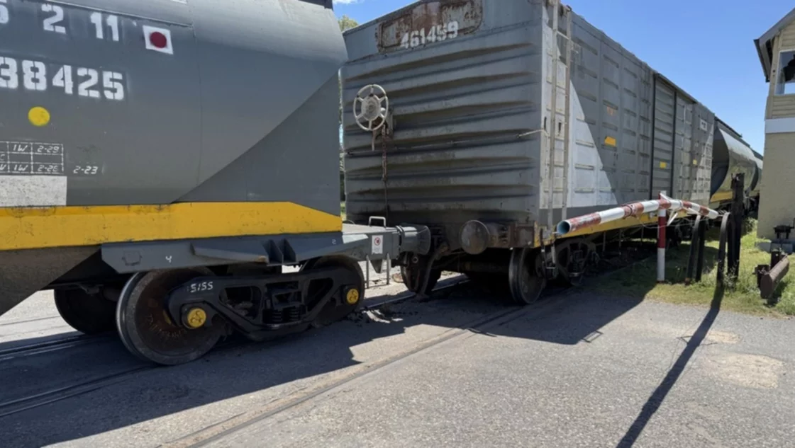 En Realicó descarriló un vagón del tren de cargas