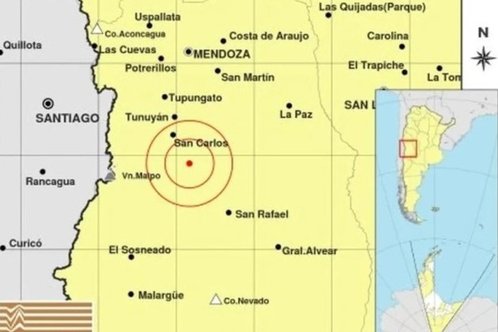 Un fuerte sismo sacudió a Mendoza