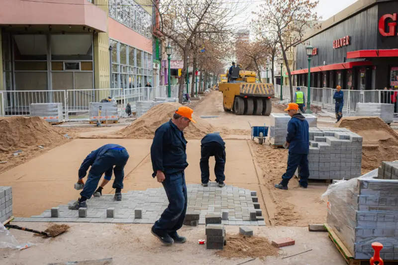 La municipalidad dice que pisaron el acelerador en la obra de la semipeatonal