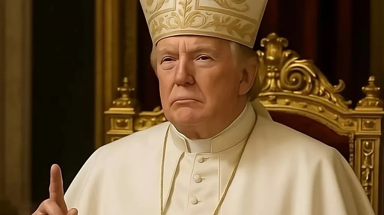 La imagen viral de Donald Trump como Papa que generó polémica a días del Cónclave en el Vaticano