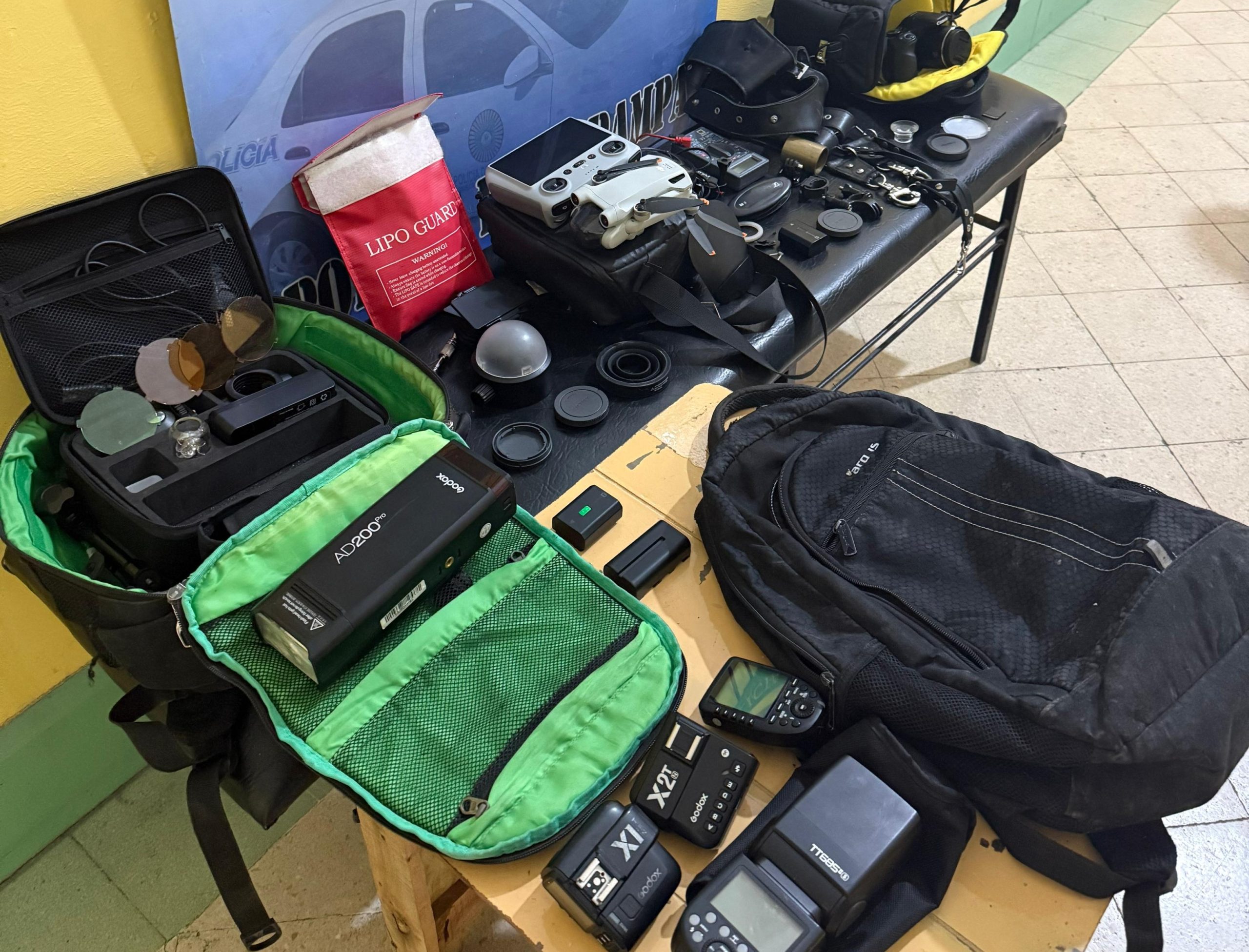Recuperaron todo el equipamiento que le habían robado a un fotógrafo piquense