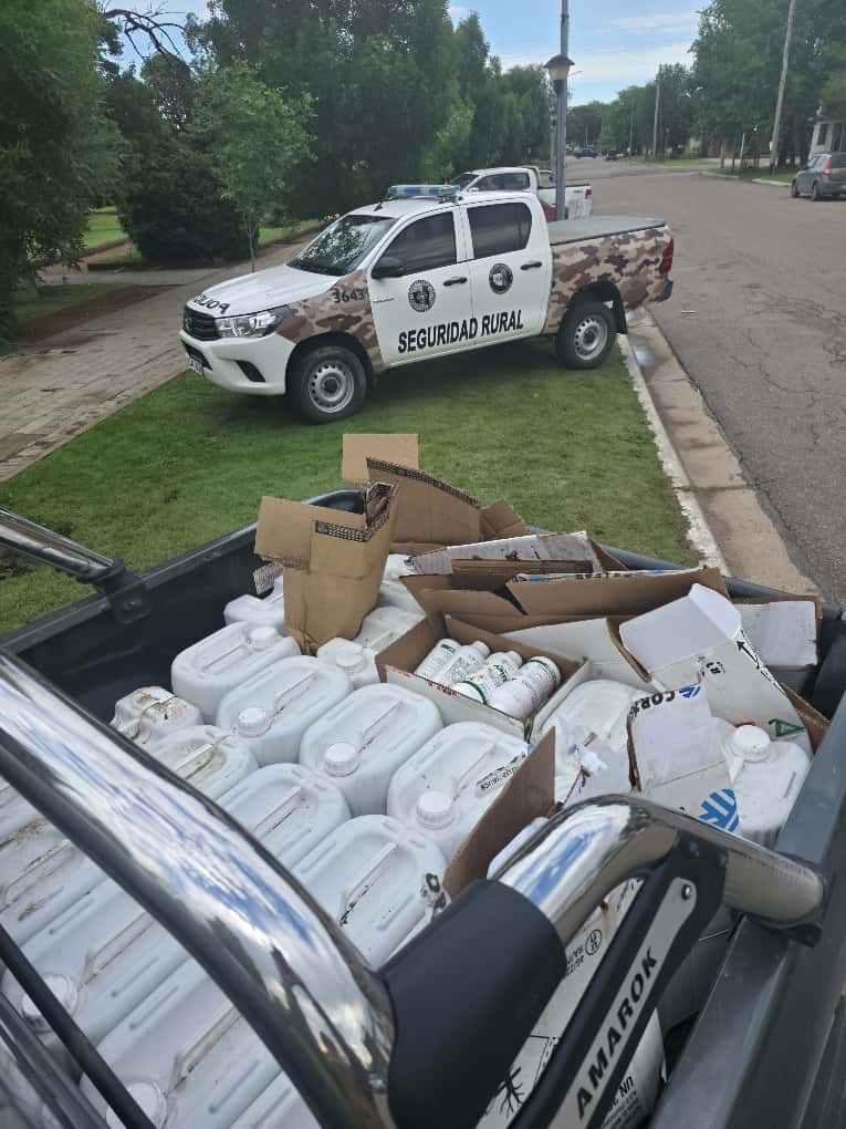 Recuperaron agroquímicos y semillas de importante valor comercial