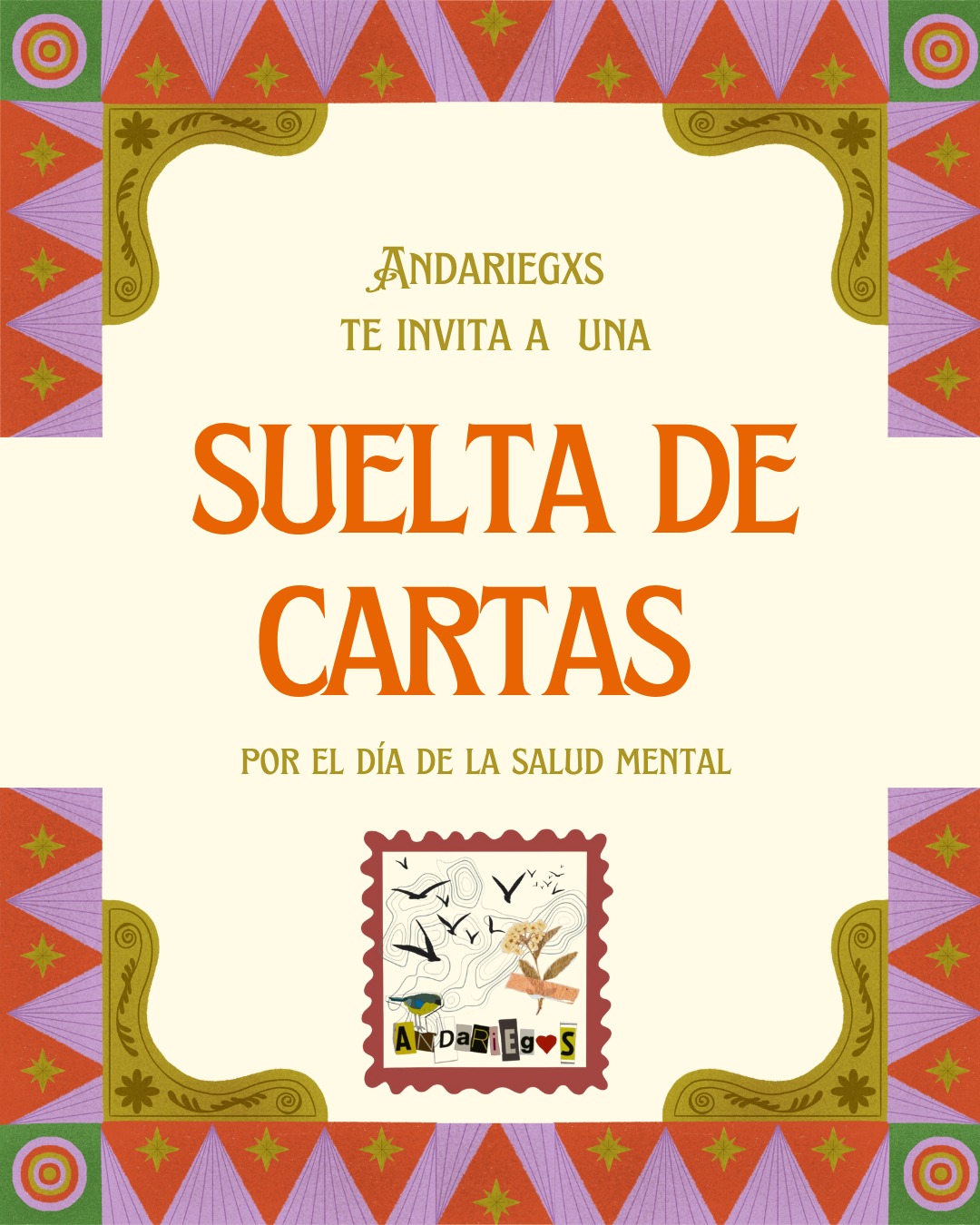 Invitan a una suelta de cartas por el día de la Salud Mental