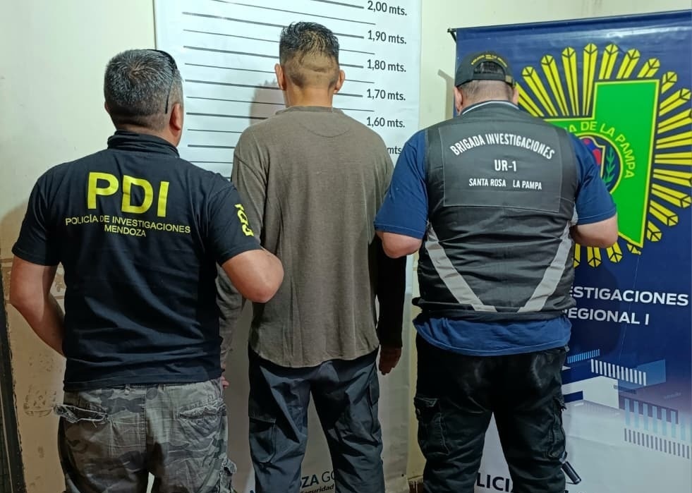 En Mendoza capturaron a un hombre acusado de abuso sexual agravado en La Pampa
