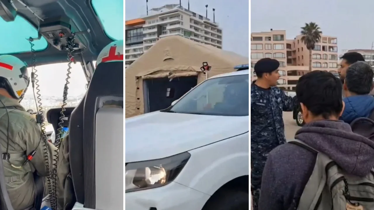 Buscan a un chico argentino que fue arrastrado por el mar en Chile