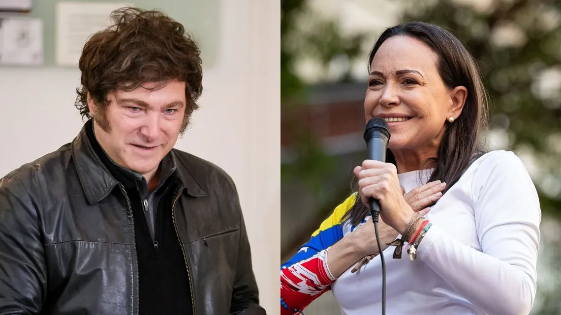 Milei viaja a Noruega para acompañar a Corina Machado a recibir el Premio Nobel de la Paz