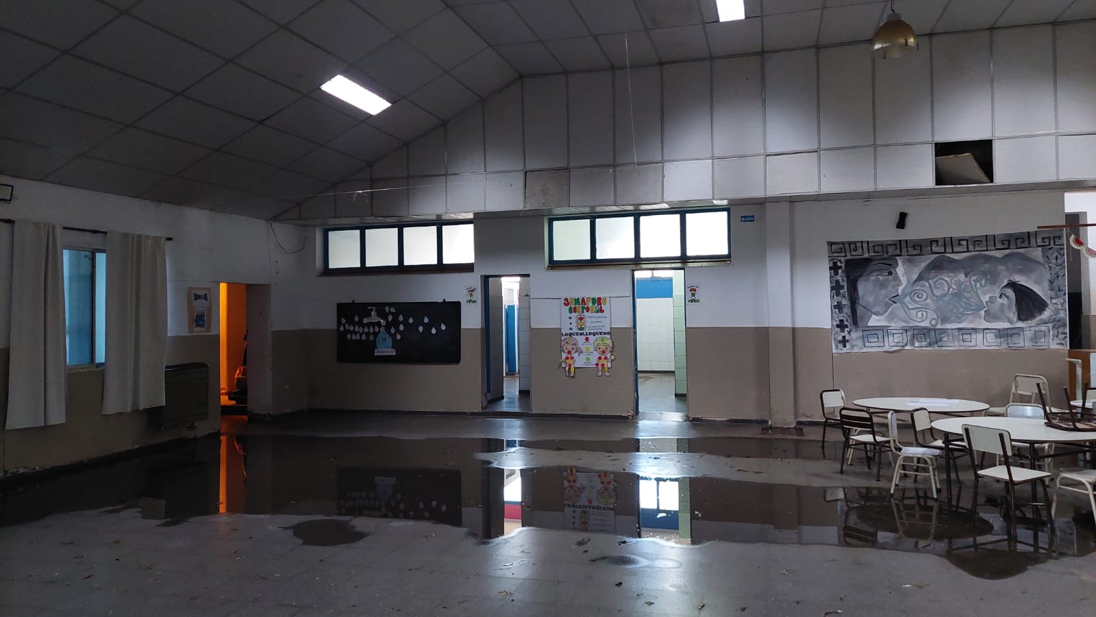 Lo que dejó la tormenta: 71 escuelas inspeccionadas y cinco con daños mayores