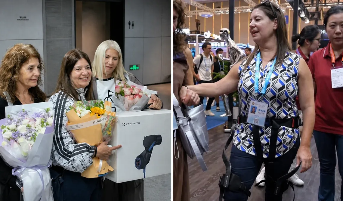 “Milagro científico”: una mujer argentina con discapacidad volvió a caminar gracias a la tecnología china