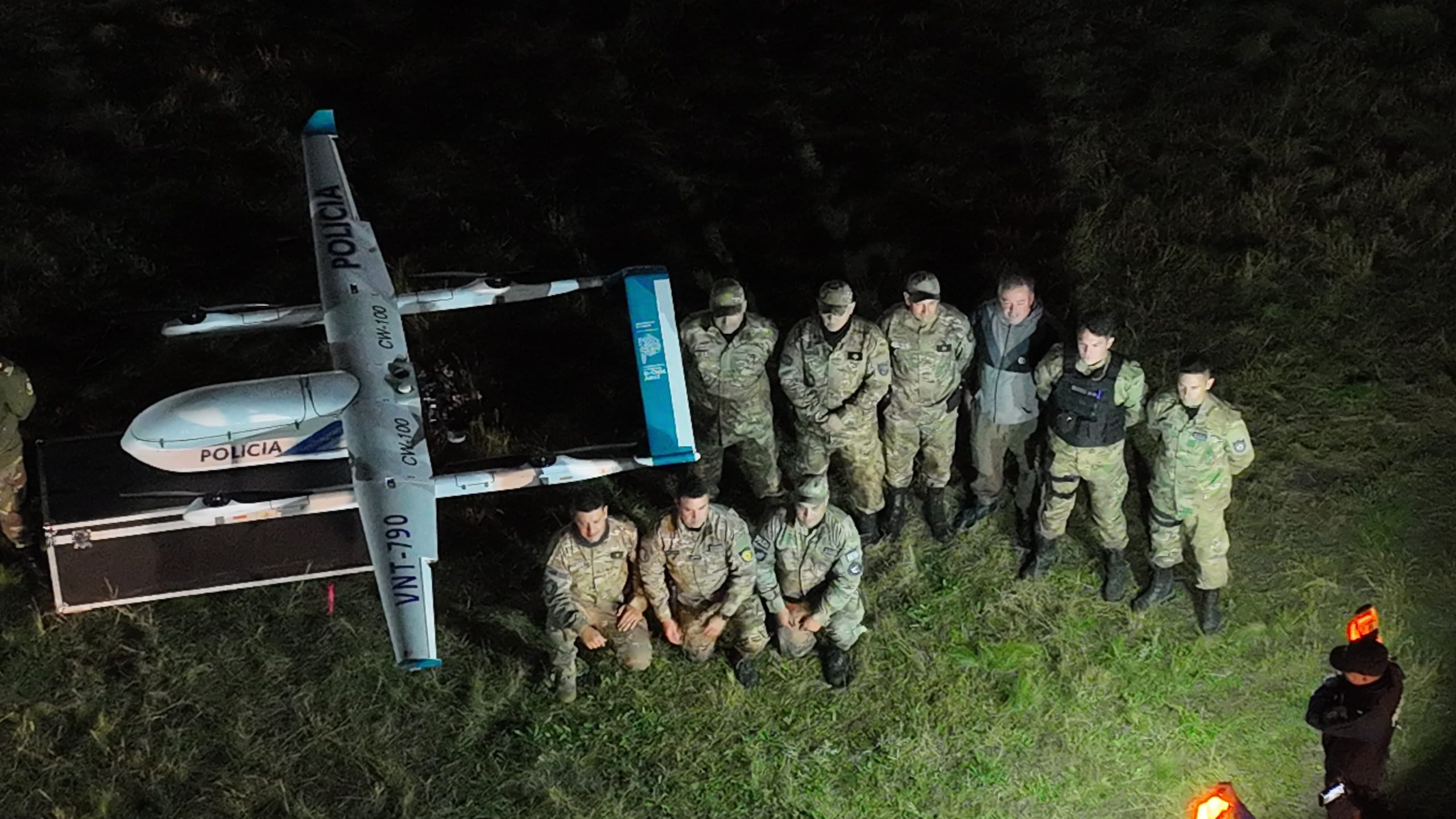 Policias de La Pampa y de Buenos Aires hicieron operativos con drones en rutas y caminos rurales