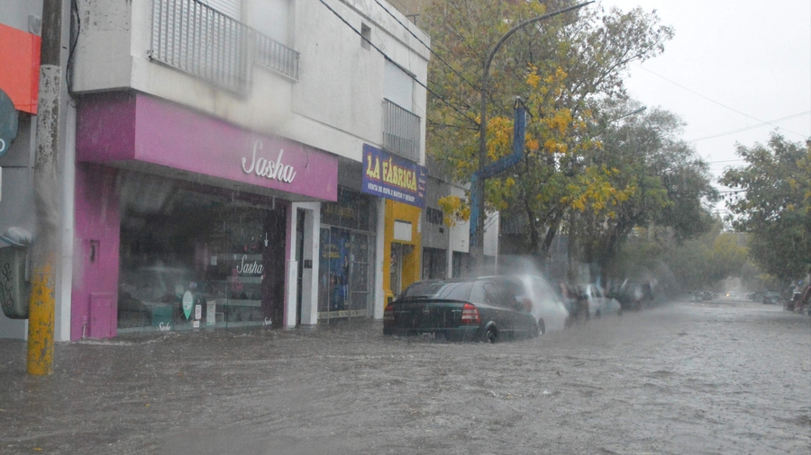 Otra vez Santa Rosa vive un fuerte temporal