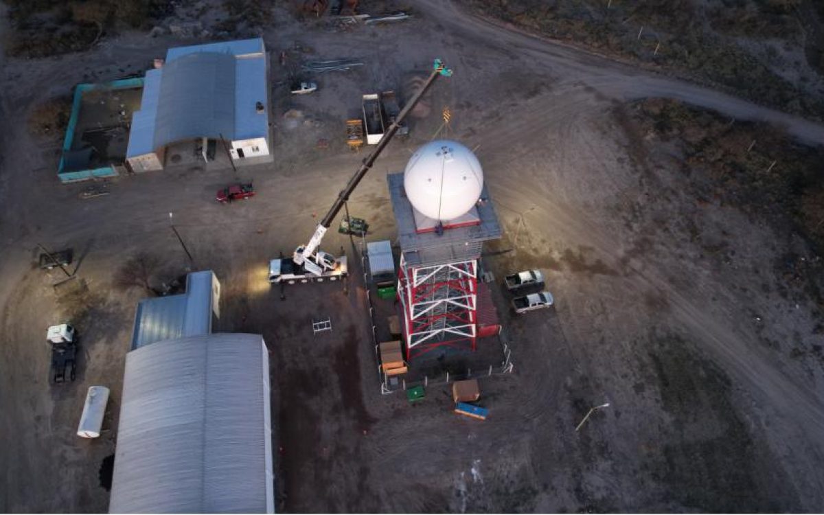 Avanza la instalación del radar meteorológico en Santa Isabel