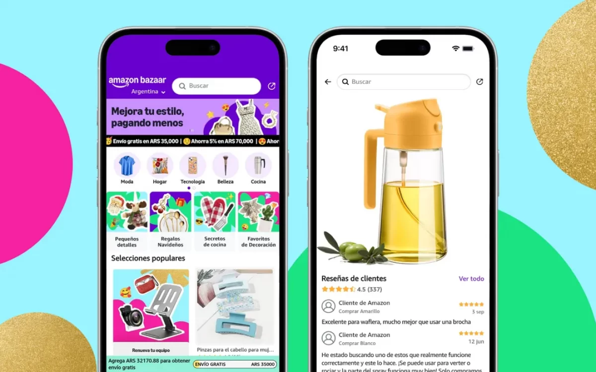 Llega Amazon Bazaar la app que va a competir con Mercado Libre, Shein y Temu