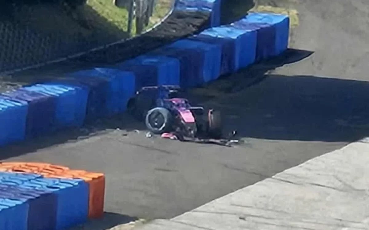 Colapinto se accidentó en una prueba de neumáticos en Hungría