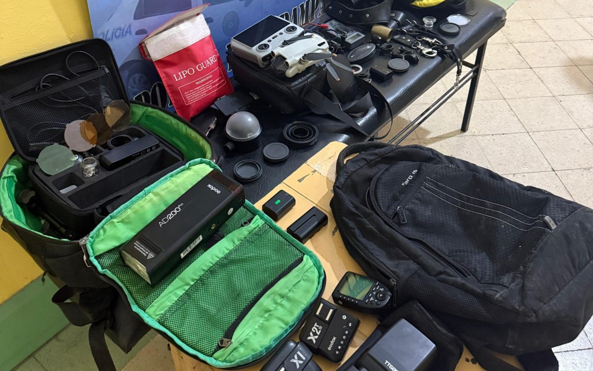 Recuperaron todo el equipamiento que le habían robado a un fotógrafo piquense