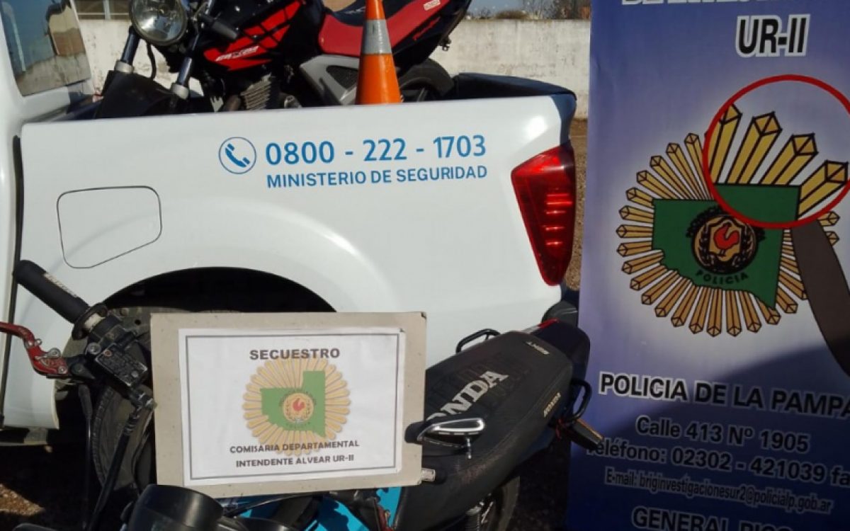 En Pico secuestraron motos que eran usadas en picadas