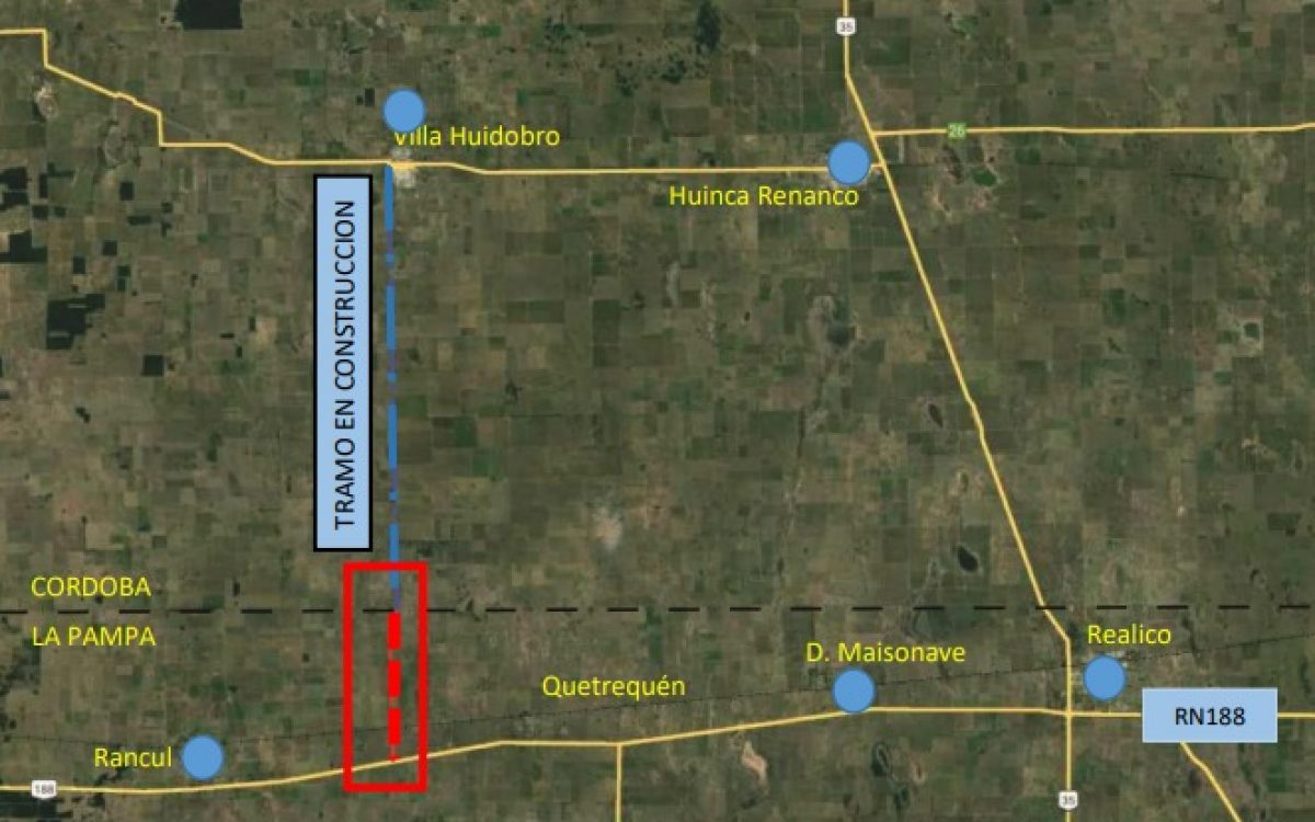 Licitan estratégica obra de pavimentación de la RP 9, que une La Pampa con Córdoba