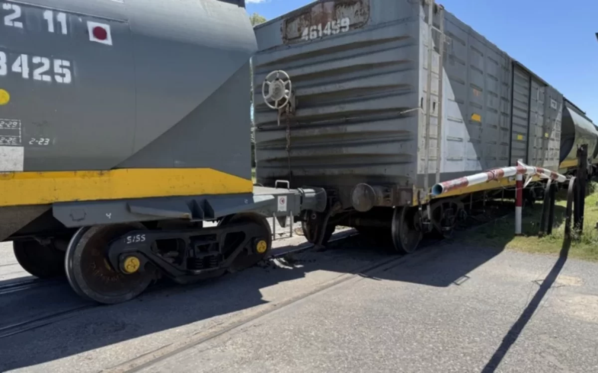 En Realicó descarriló un vagón del tren de cargas